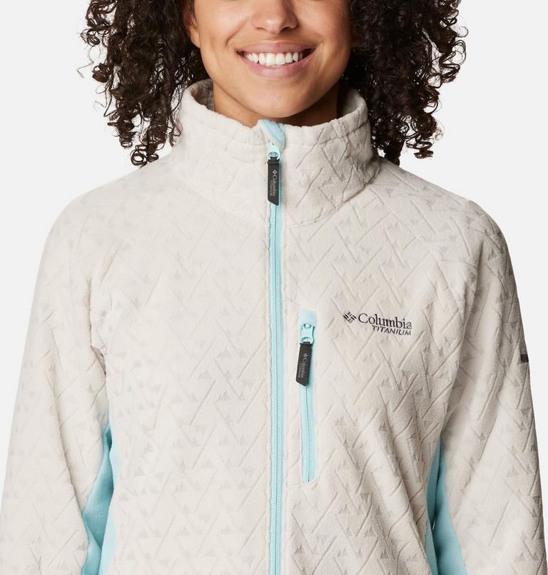 Women's Titan Pass 3.0 Technical Fleece Jacket, Color: Dark Stone, Aqua Haze, image 4
