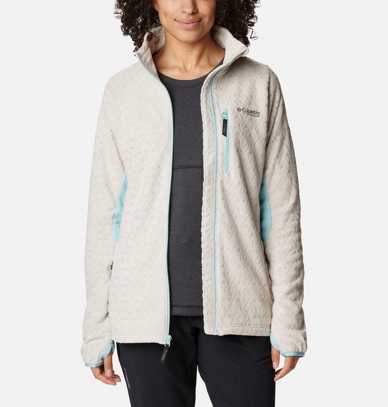 Women's Titan Pass 3.0 Technical Fleece Jacket, Color: Dark Stone, Aqua Haze, image 8