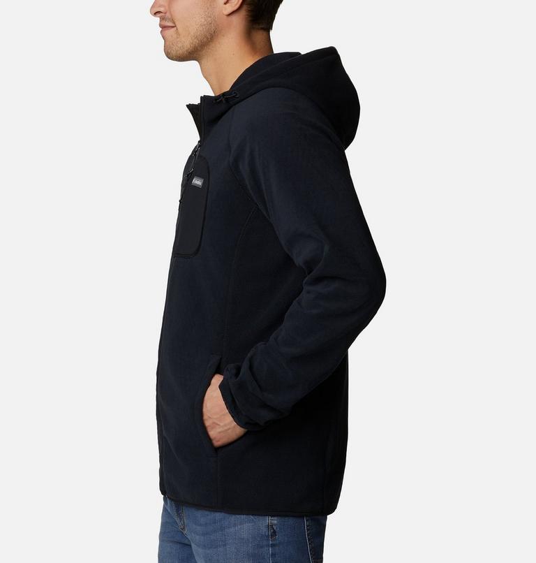 M Outdoor Tracks Hooded Full Zip | 010 | S, Color: Black, image 3