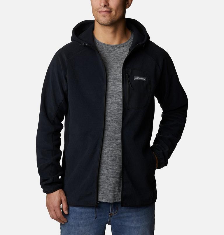 M Outdoor Tracks Hooded Full Zip | 010 | S, Color: Black, image 7