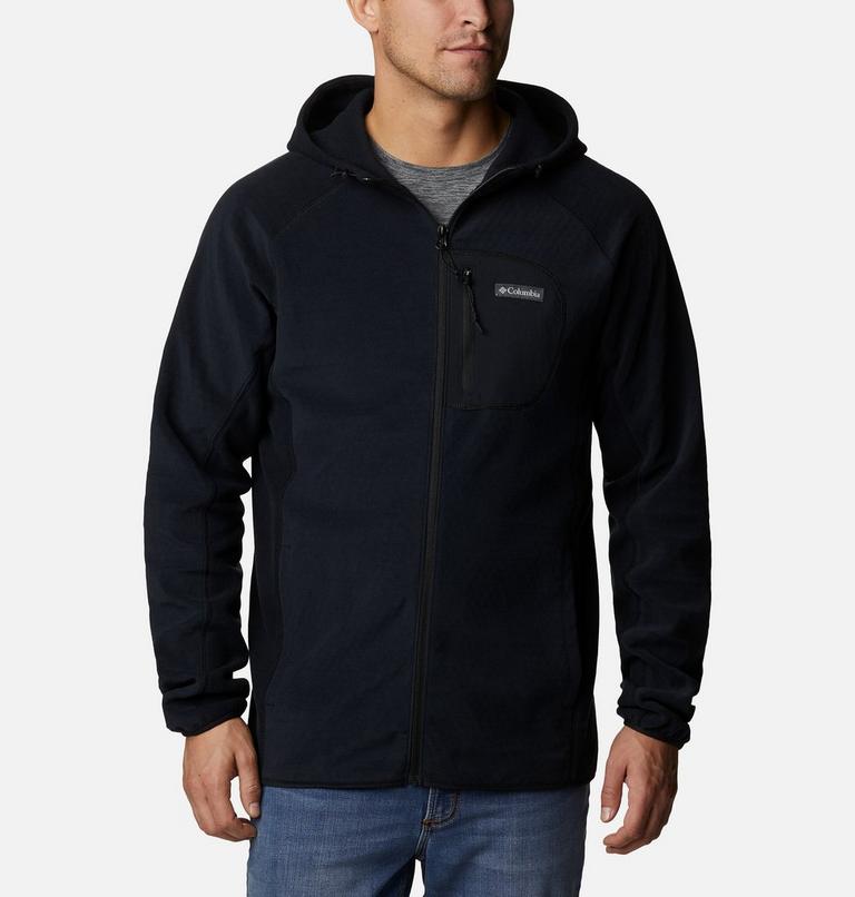M Outdoor Tracks Hooded Full Zip | 010 | S, Color: Black, image 1