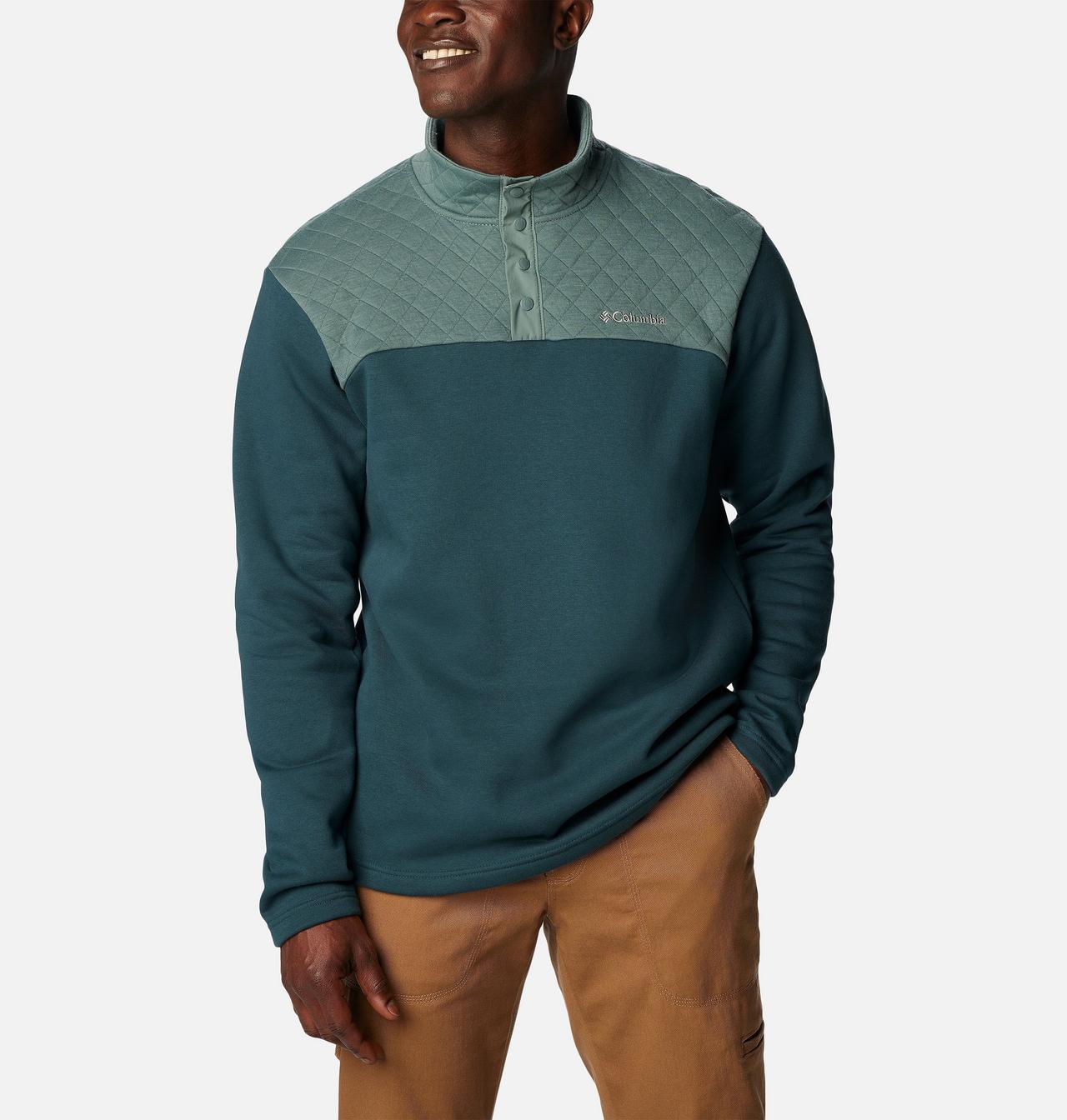 Men's Hart Mountain™ Quilted Half Snap Pullover - Tall 5