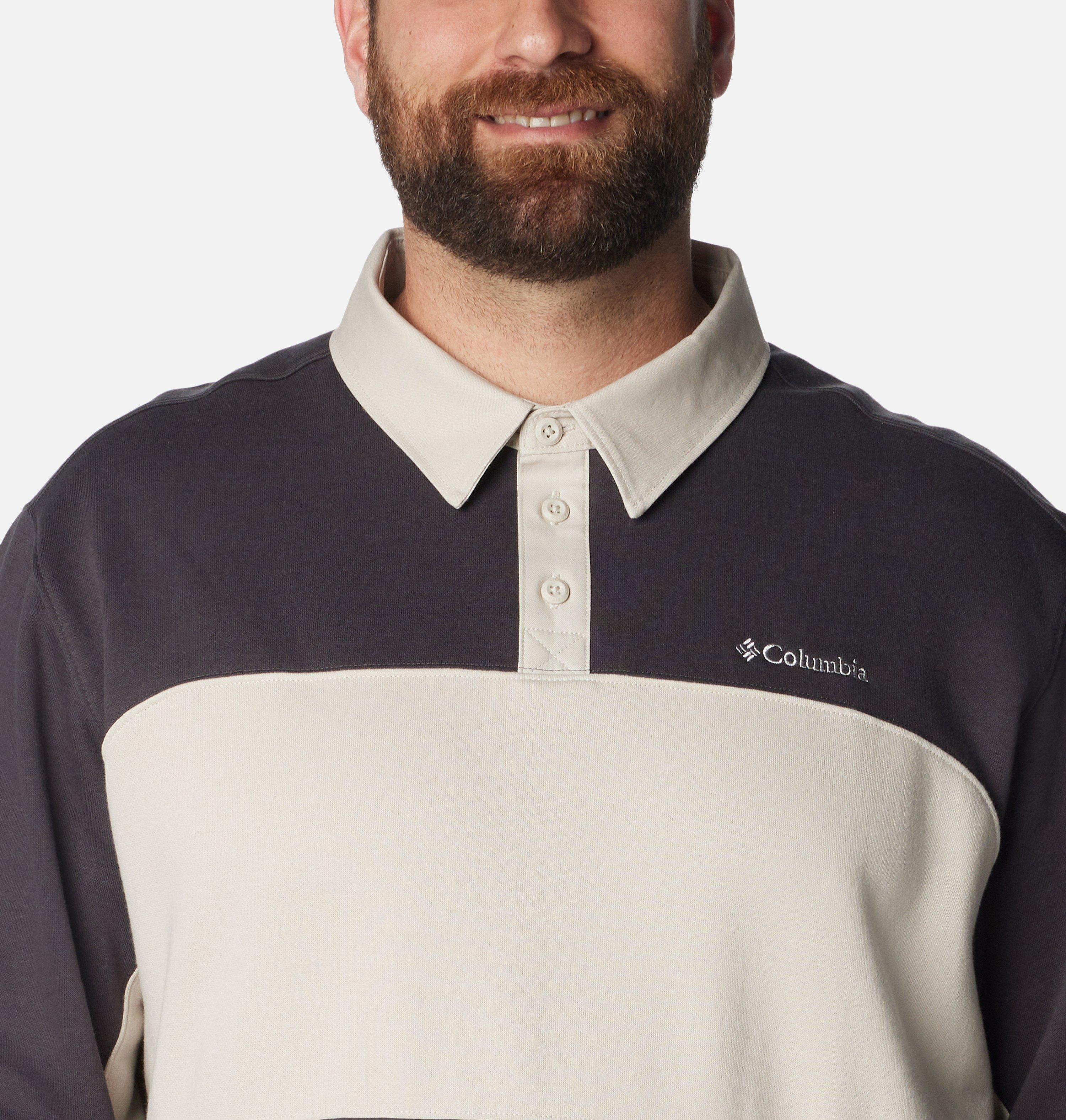 Men's Columbia Trek™ Long Sleeve Rugby Shirt - Big 4
