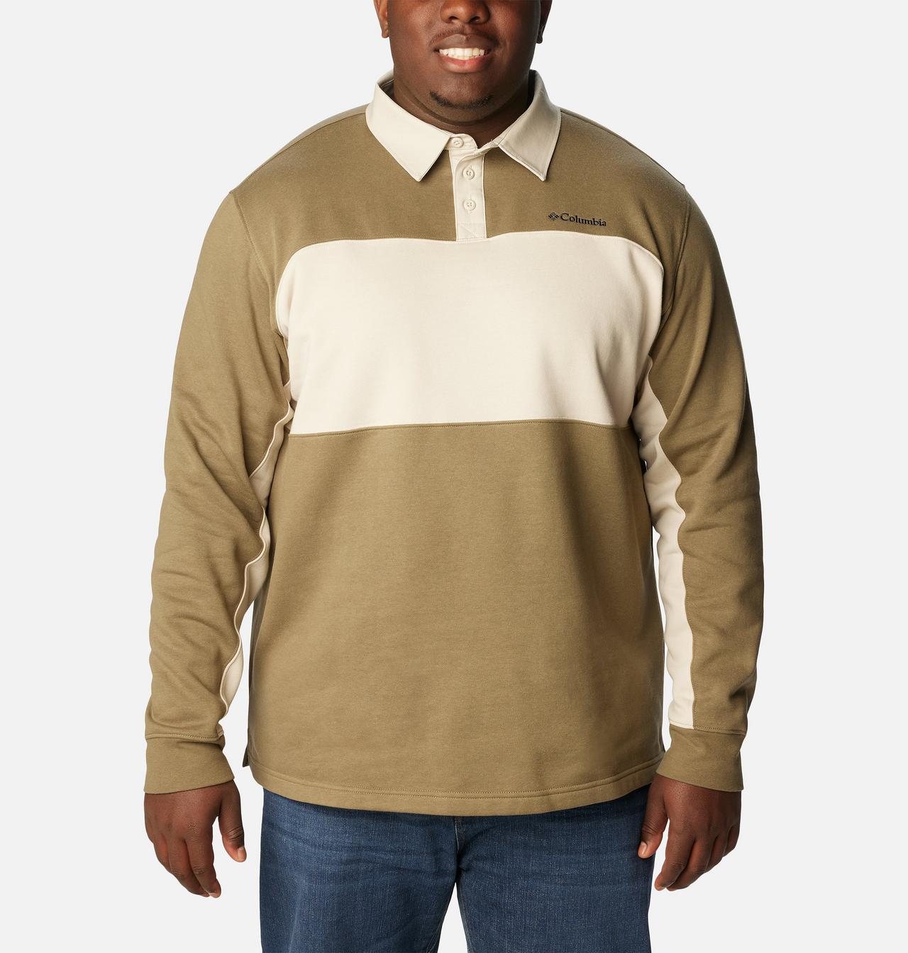 Men's Columbia Trek™ Long Sleeve Rugby Shirt - Big 1