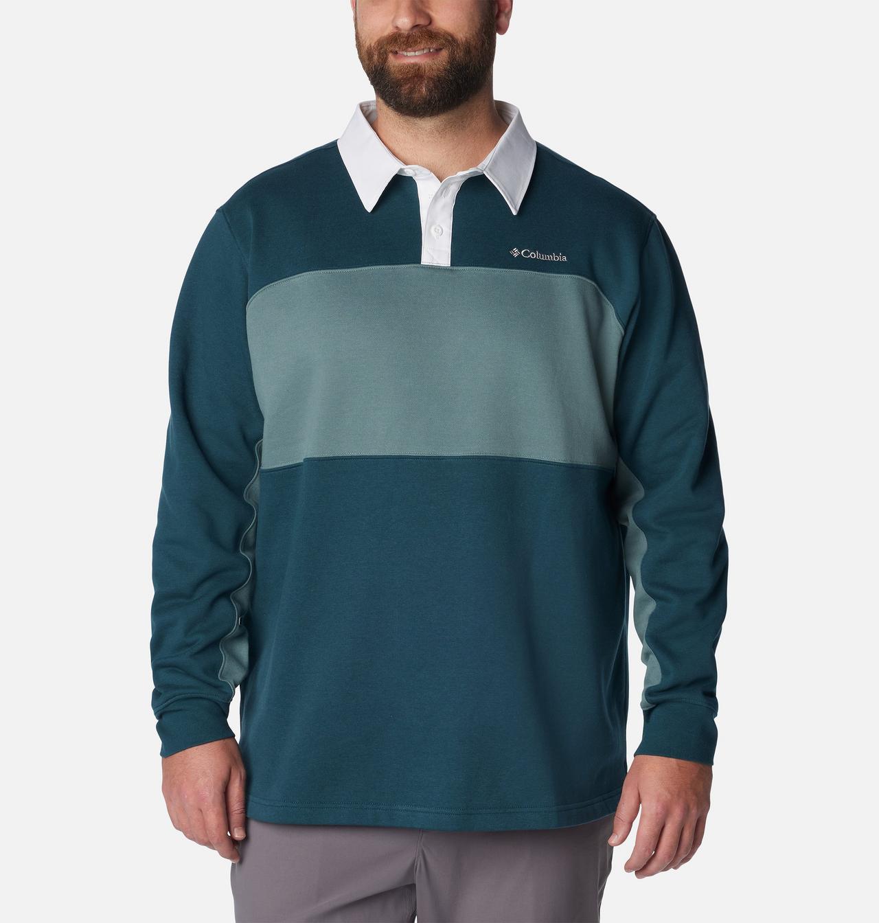 Men's Columbia Trek™ Long Sleeve Rugby Shirt - Big 1