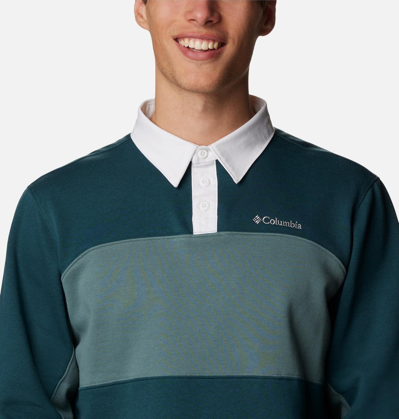 Men's Columbia Trek™ Long Sleeve Rugby Shirt - Tall 4