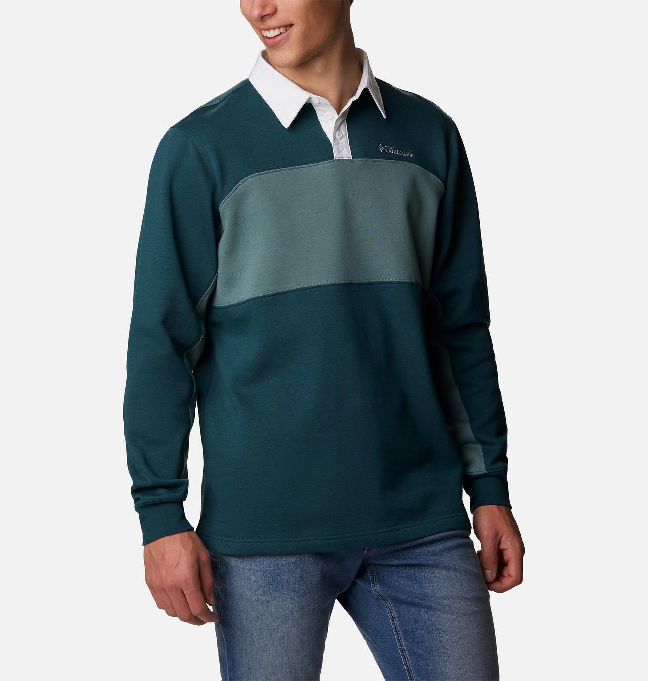Men's Columbia Trek™ Long Sleeve Rugby Shirt - Tall 5