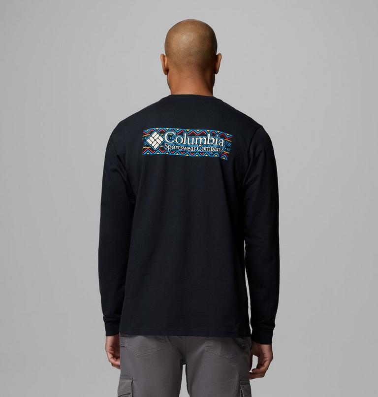 Men's Explorers Canyon Long Sleeve T-Shirt, Color: Black, Branded Blanket, image 1