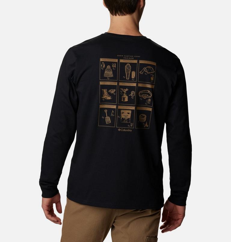Explorers Canyon Long Sleeve T-Shirt | 010 | L, Color: Black, Outdoor Fun Icons Graphic, image 2