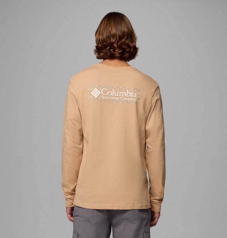 Men's Explorers Canyon Long Sleeve T-Shirt, Color: Canoe, Branded Blanket, image 1