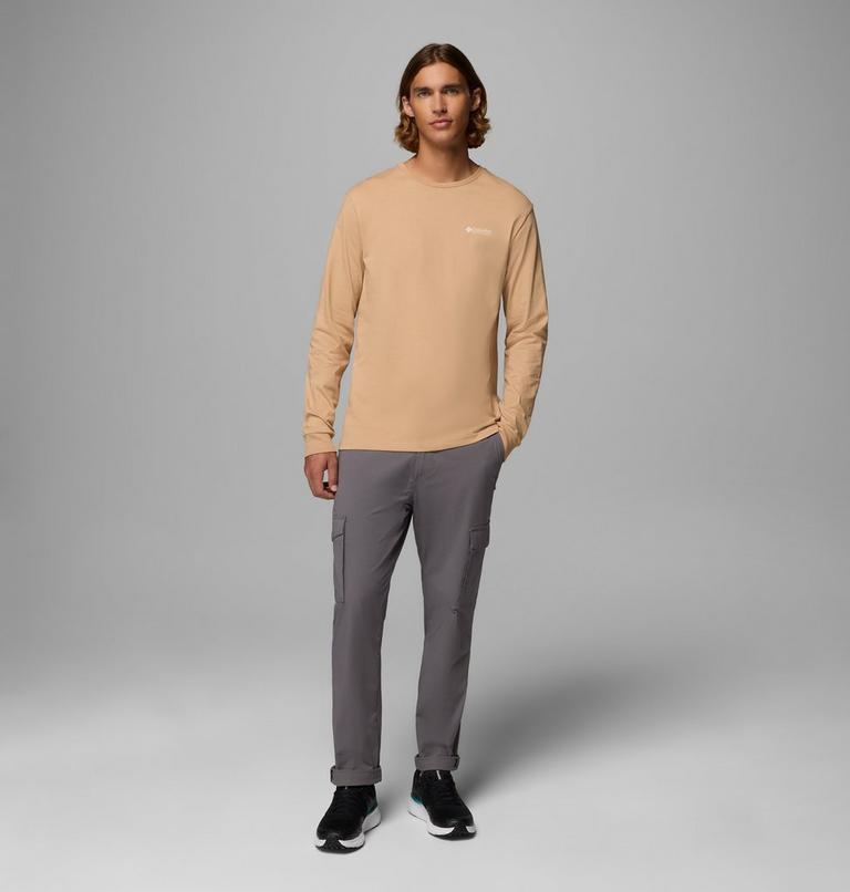 Men's Explorers Canyon Long Sleeve T-Shirt, Color: Canoe, Branded Blanket, image 2