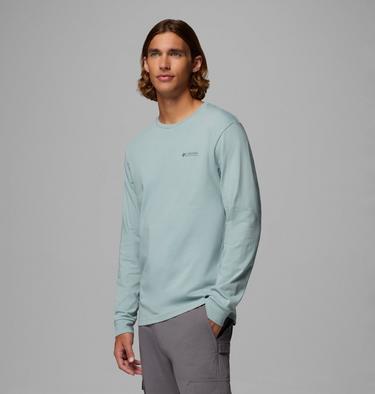 Men's Explorers Canyon Long Sleeve T-Shirt, Color: Crushed Blue, Branded Blanket, image 16