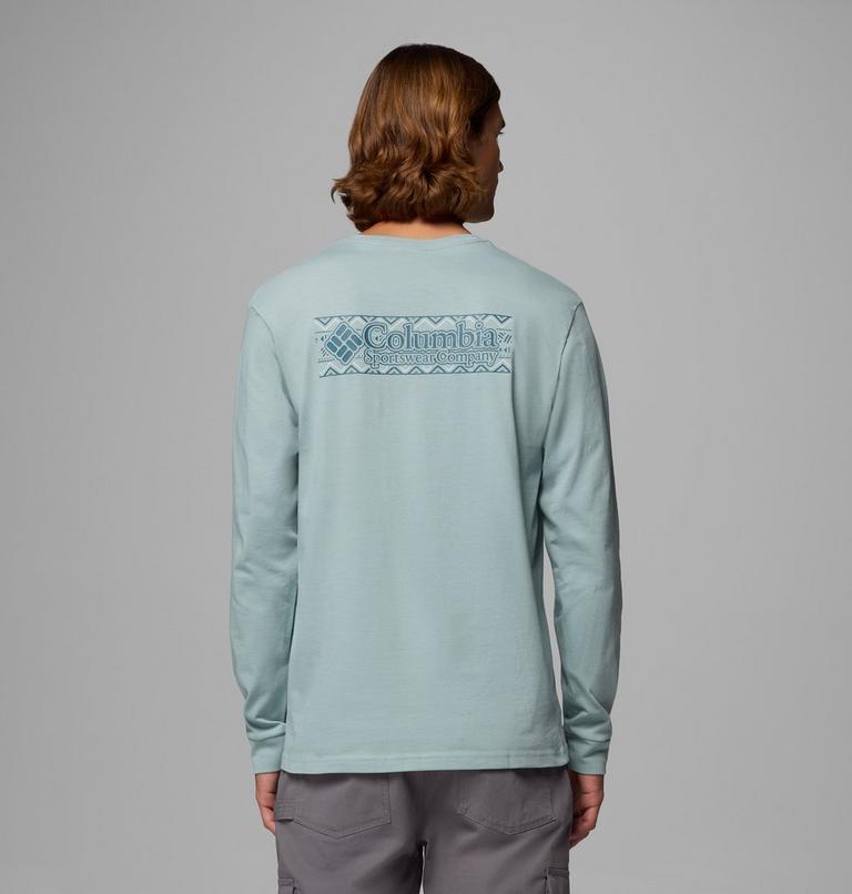 Explorers Canyon Longsleeve T-Shirt für Männer, Color: Crushed Blue, Branded Blanket, image 1