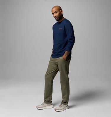 Men's Explorers Canyon Long Sleeve T-Shirt, Color: Collegiate Navy Branded Blanket, image 6