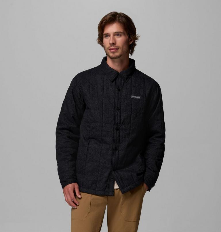 Men's Landroamer Quilted Shirt Jacket, Color: Black, image 5