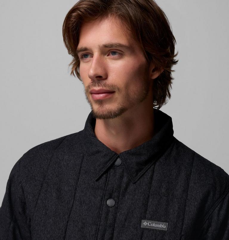 Men's Landroamer Quilted Shirt Jacket, Color: Black, image 6