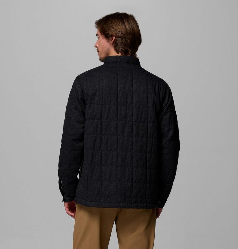 Men's Landroamer Quilted Shirt Jacket, Color: Black, image 3