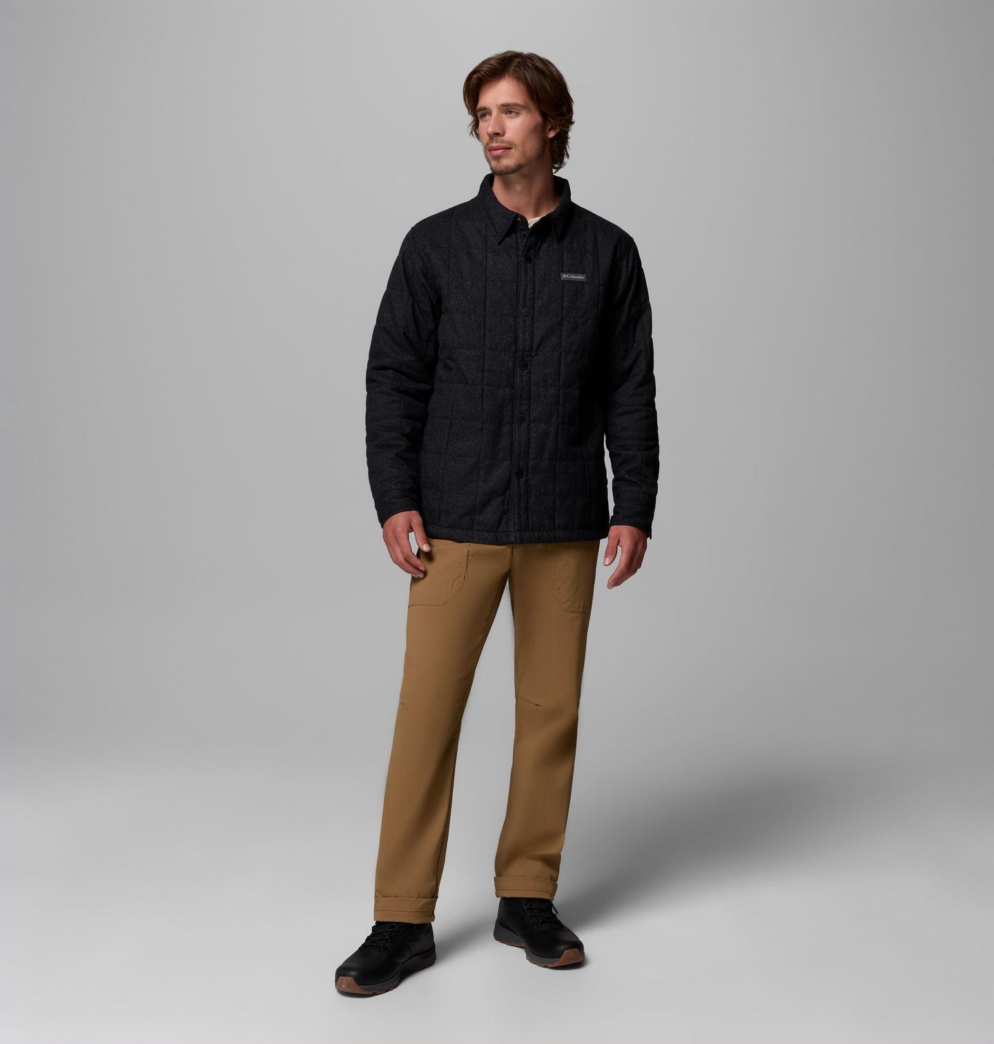 Мужская куртка Columbia Landroamer Quilted Shirt Jacket, цвет: Чёрный — фото 2
