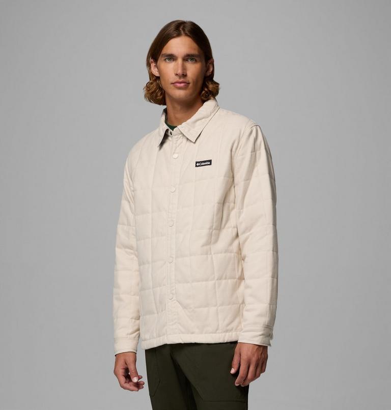 Men's Landroamer Quilted Shirt Jacket, Color: Dark Stone, image 4