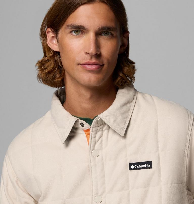 Men's Landroamer Quilted Shirt Jacket, Color: Dark Stone, image 6