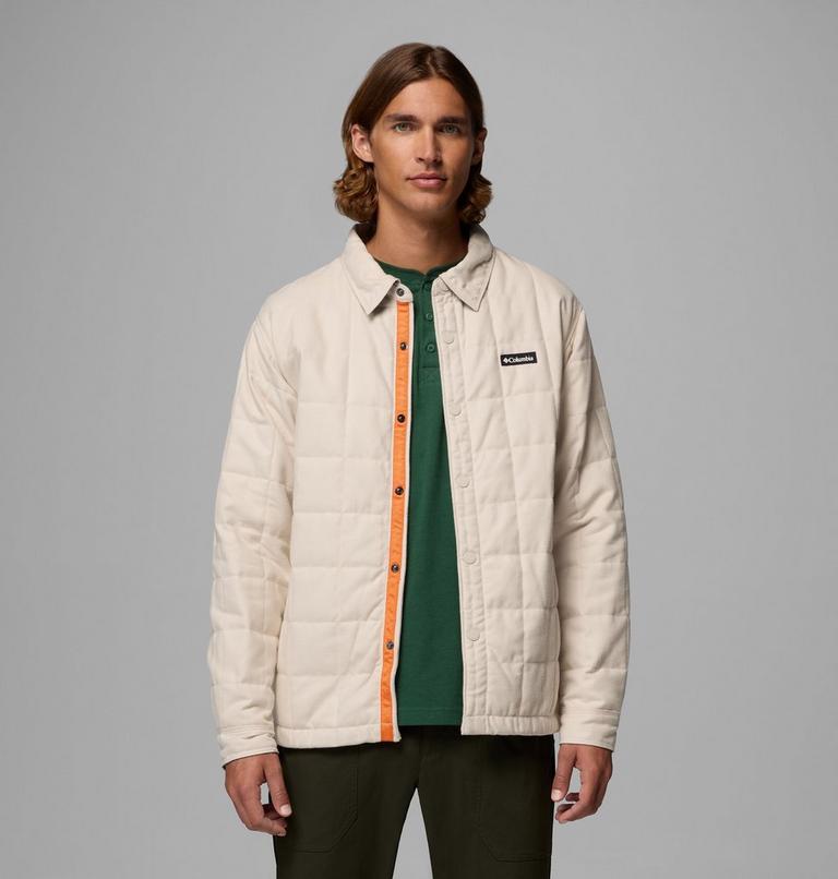 Men's Landroamer Quilted Shirt Jacket, Color: Dark Stone, image 1