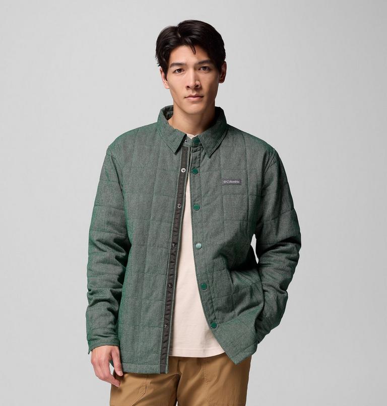 Men's Landroamer Quilted Shirt Jacket, Color: Rain Forest, image 5