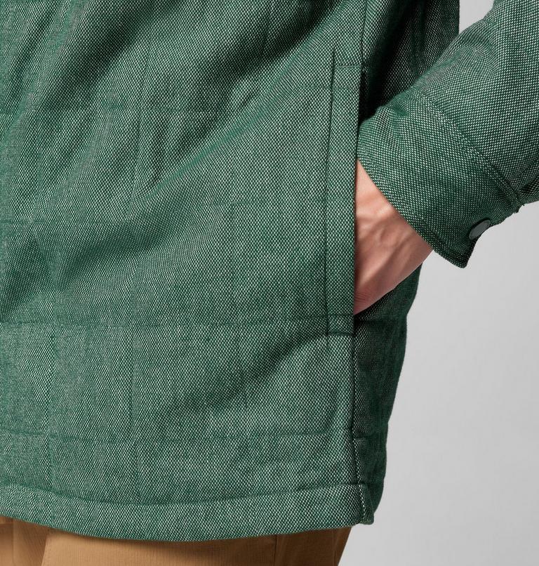 Men's Landroamer Quilted Shirt Jacket, Color: Rain Forest, image 7
