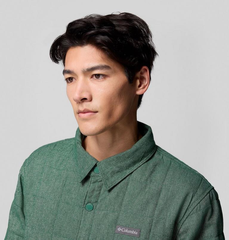 Men's Landroamer Quilted Shirt Jacket, Color: Rain Forest, image 8