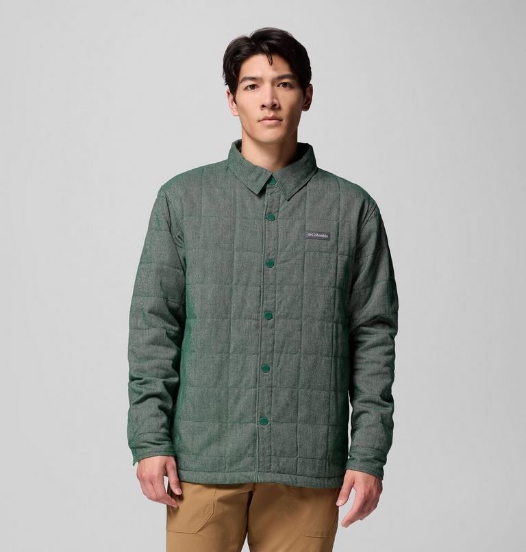 Men's Landroamer Quilted Shirt Jacket, Color: Rain Forest, image 1