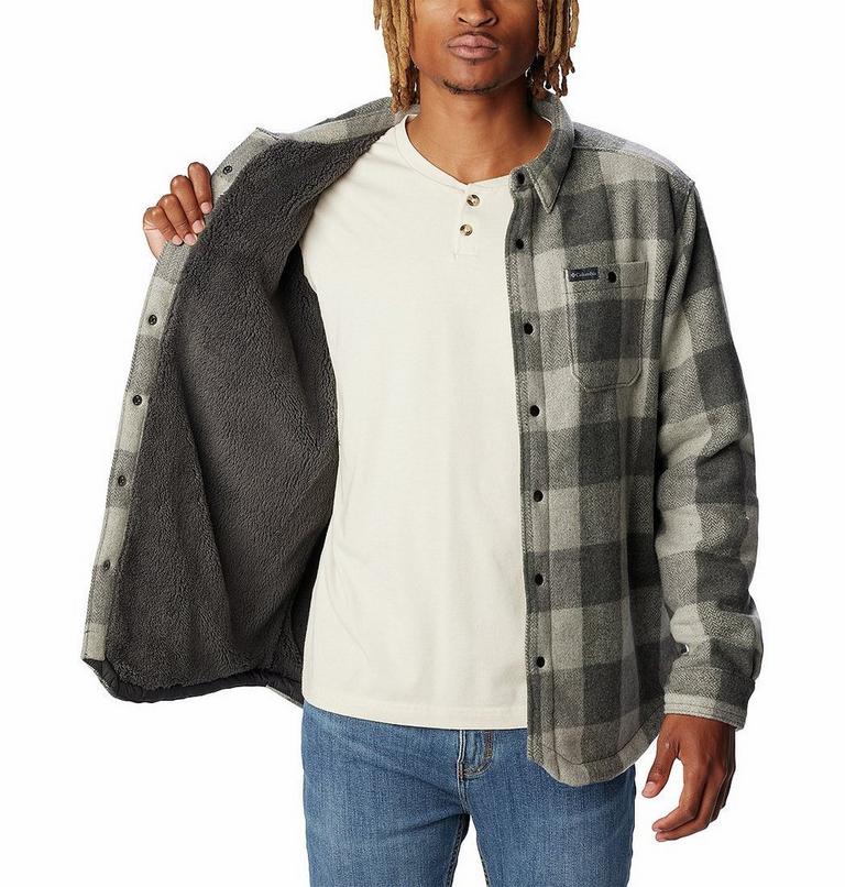 Men's Windward II Shirt Jacket, Color: City Grey Dimensional Buffalo, image 6