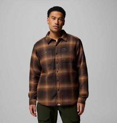 Men's Windward II Shirt Jacket, Color: Tobacco Blurred Ombre, image 3