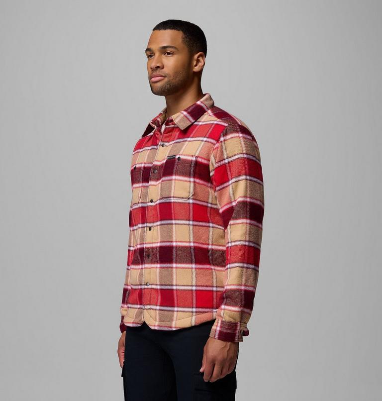 Sobrecamisa Windward II para hombre, Color: Rich Wine Trapper Windowpane, image 4