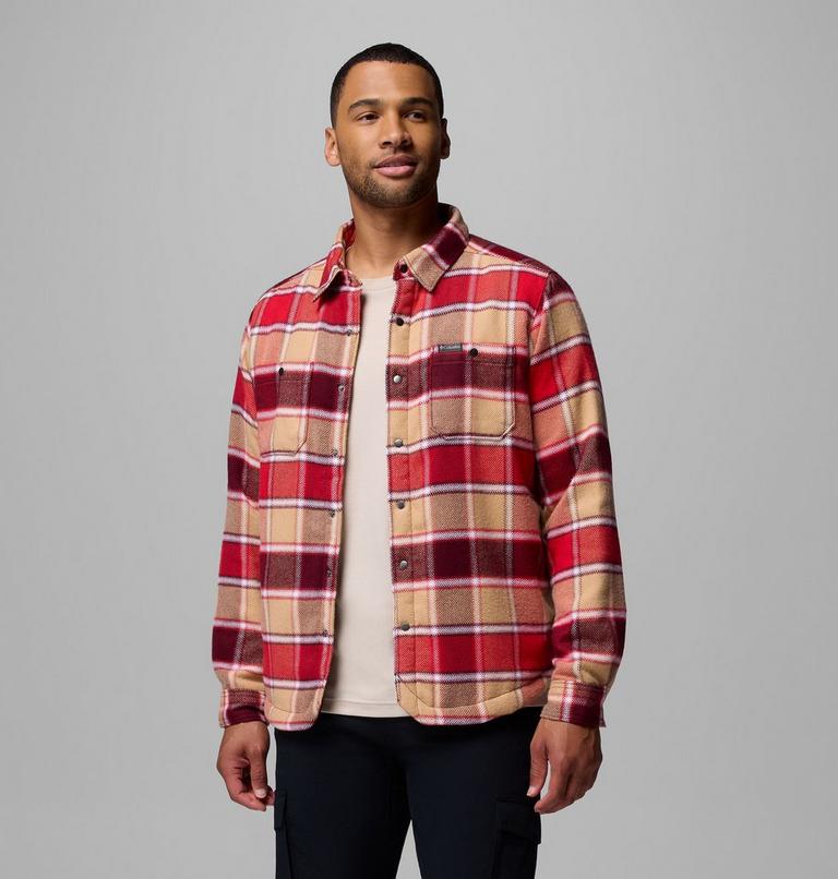Sobrecamisa Windward II para hombre, Color: Rich Wine Trapper Windowpane, image 5