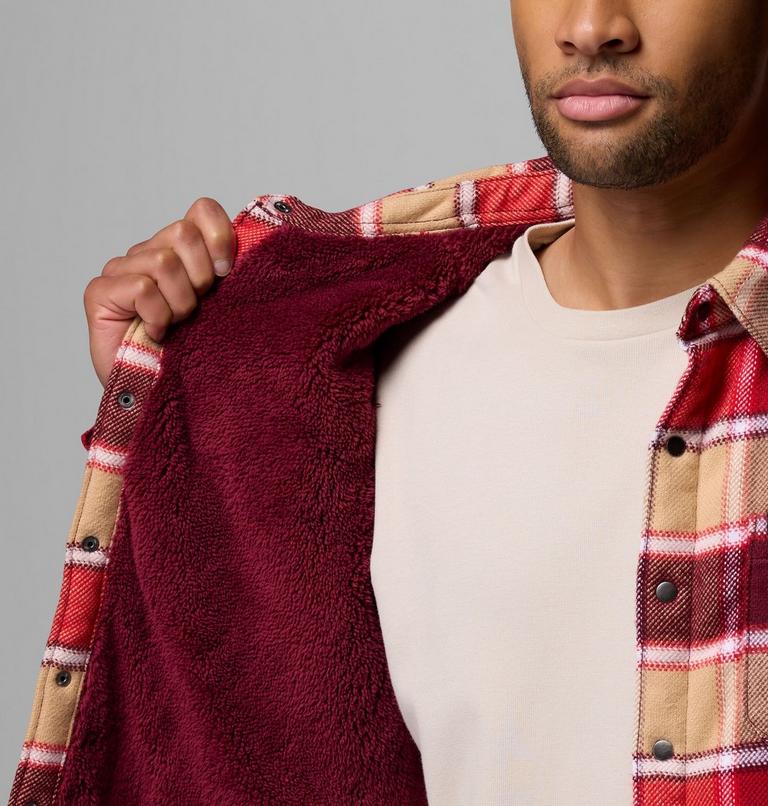 Sobrecamisa Windward II para hombre, Color: Rich Wine Trapper Windowpane, image 6