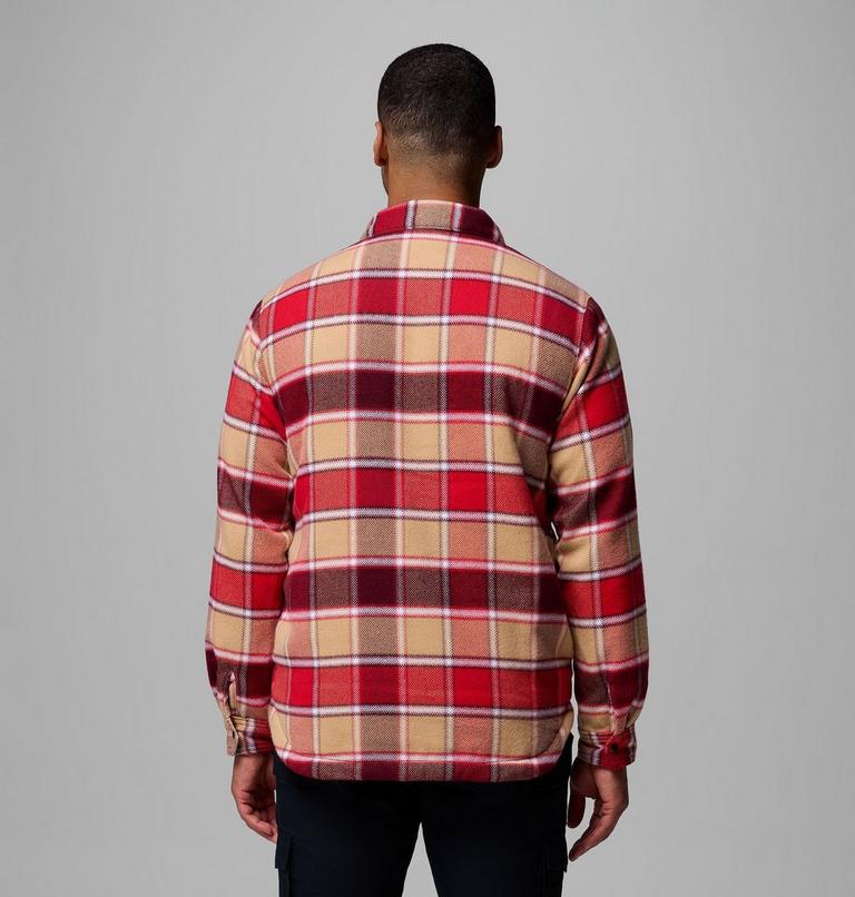 Sobrecamisa Windward II para hombre, Color: Rich Wine Trapper Windowpane, image 3