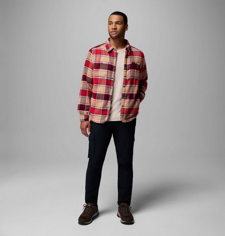 Sobrecamisa Windward II para hombre, Color: Rich Wine Trapper Windowpane, image 2