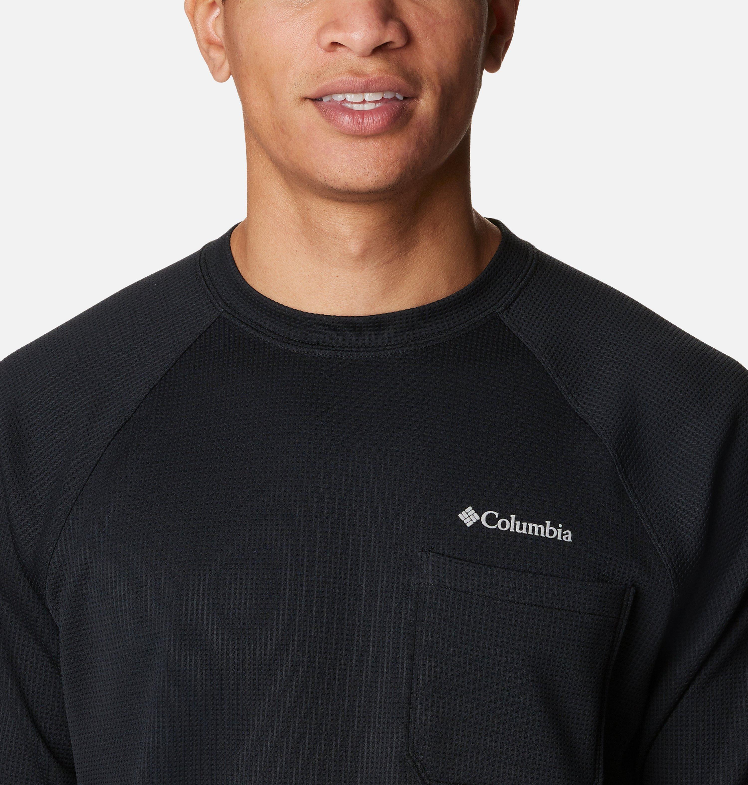 Men's Black Mesa Waffle Knit Crew | Columbia