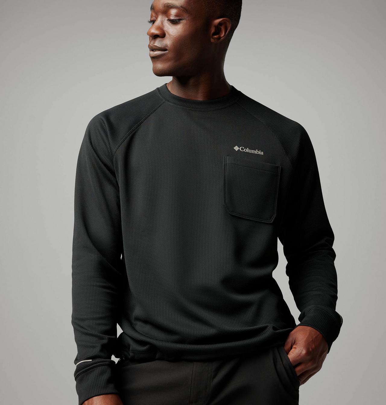 Men's Black Mesa™ Waffle Knit Crew 7