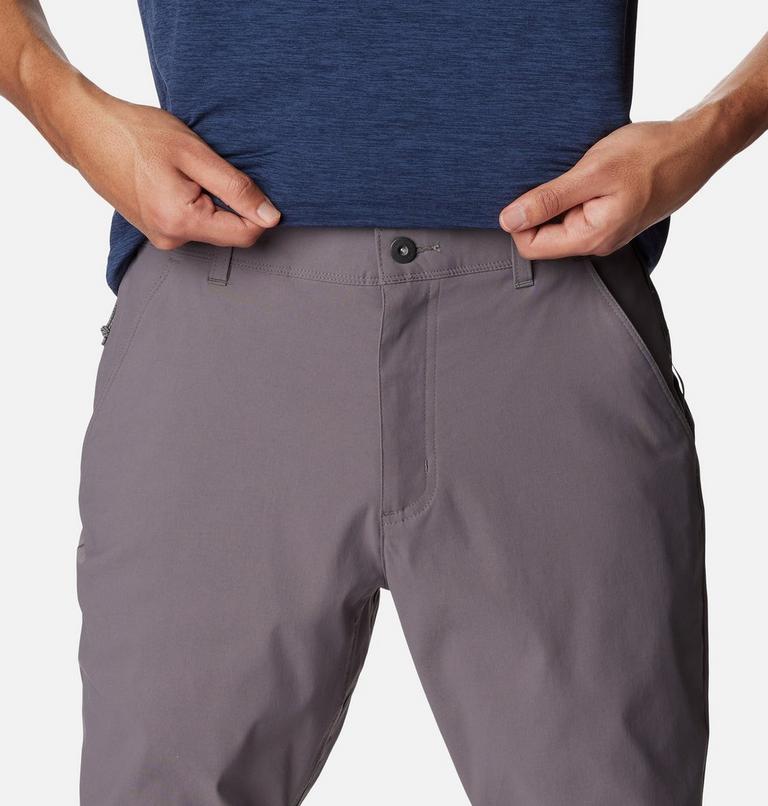 Men's Black Mesa Woven Pants, Color: City Grey, image 4