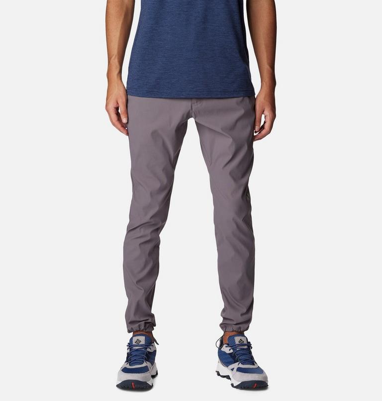 Men's Black Mesa Woven Pants, Color: City Grey, image 7