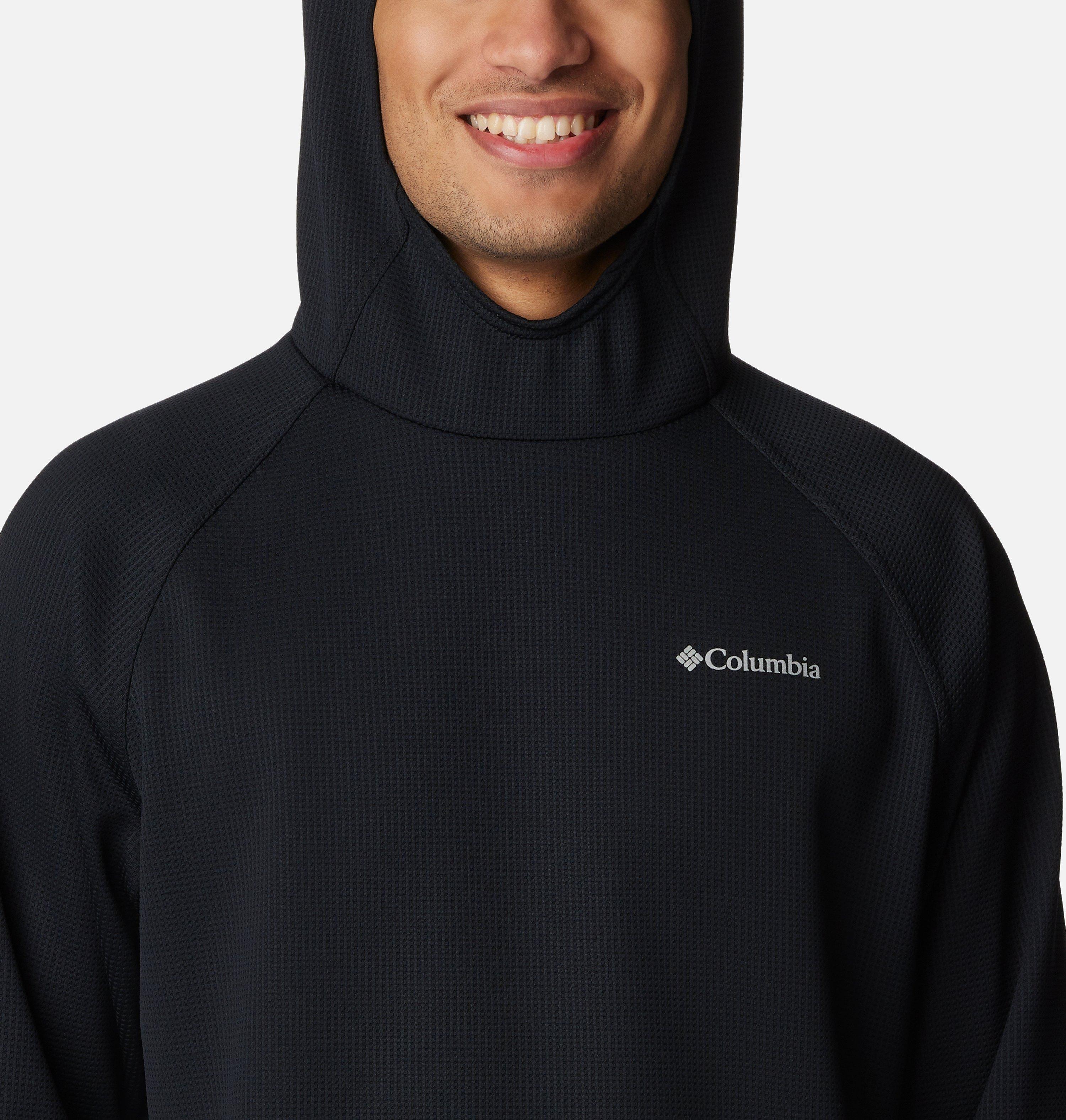 Men's Black Mesa Waffle Knit Hoodie 4