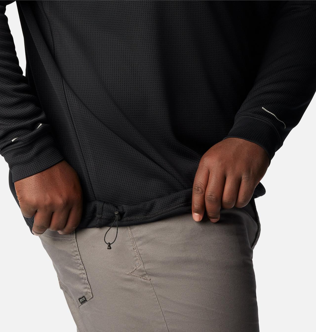 Men's Black Mesa™ Waffle Knit Hoodie - Big 6