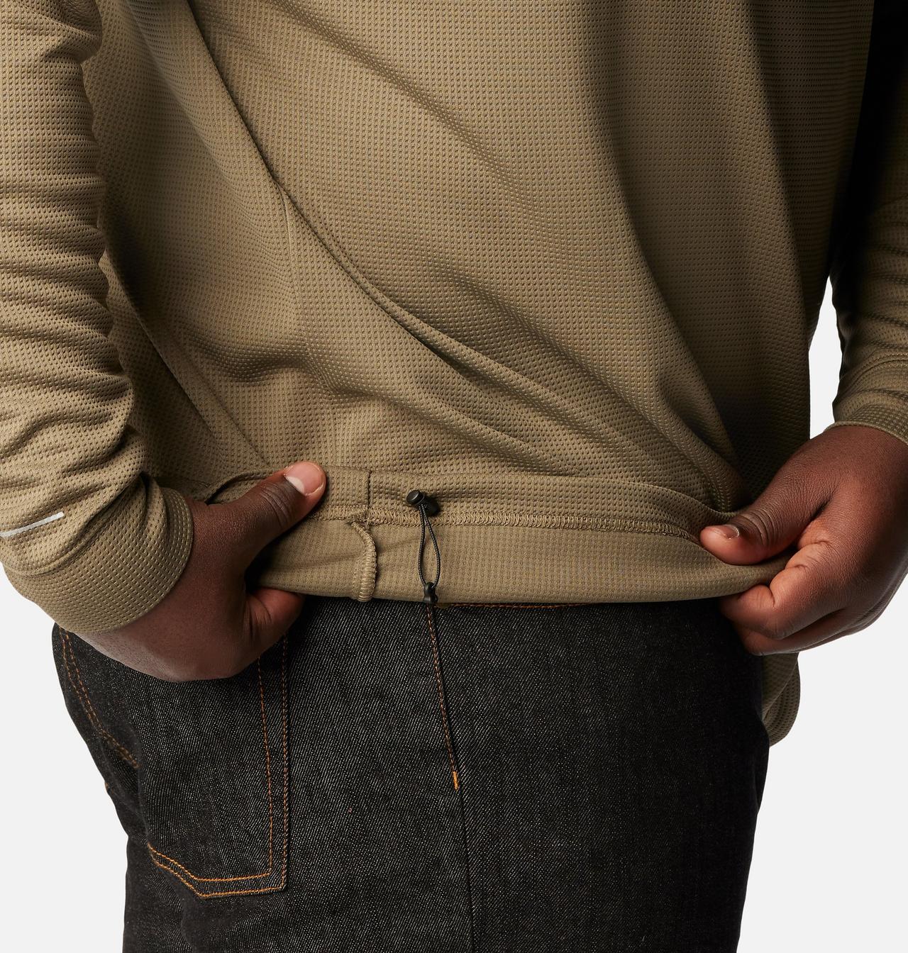 Men's Black Mesa™ Waffle Knit Hoodie - Big 6