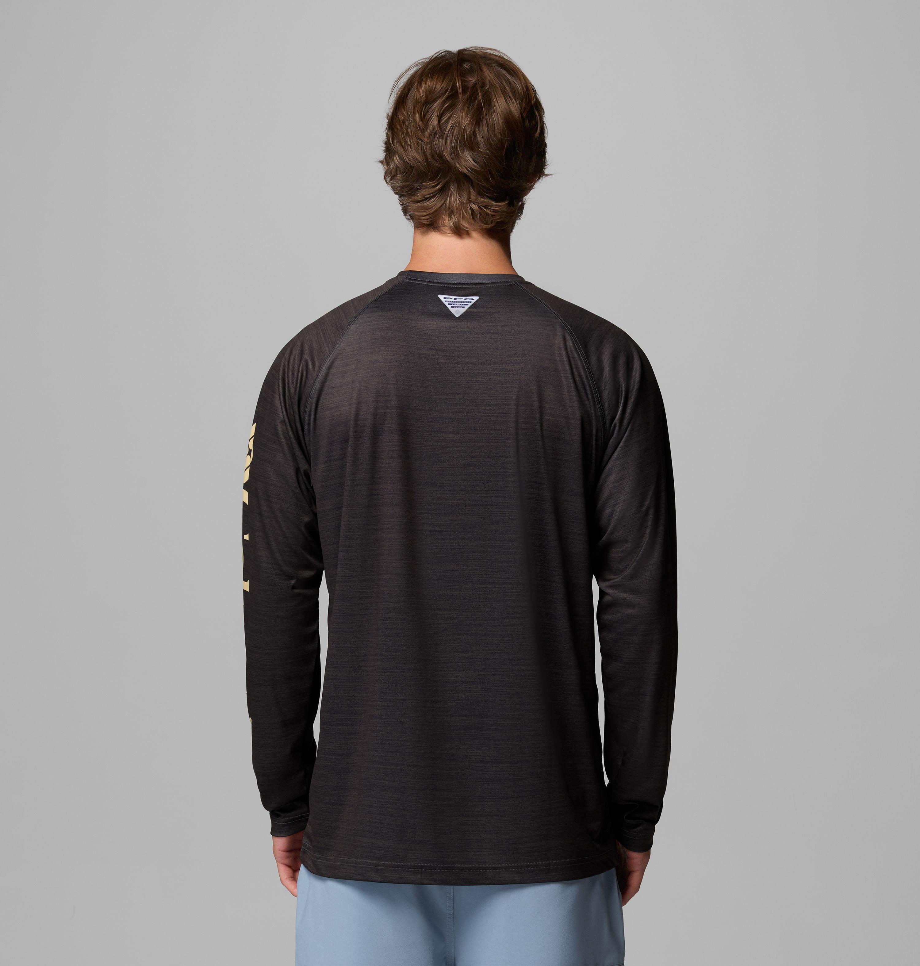 Men's Collegiate PFG Terminal Tackle Heather Long Sleeve Shirt - Washington 3