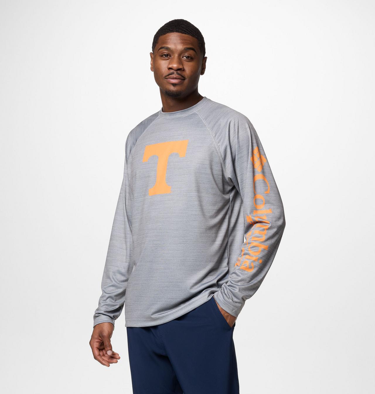 Men's Collegiate PFG Terminal Tackle™ Heather Long Sleeve Shirt | 019 | M 3