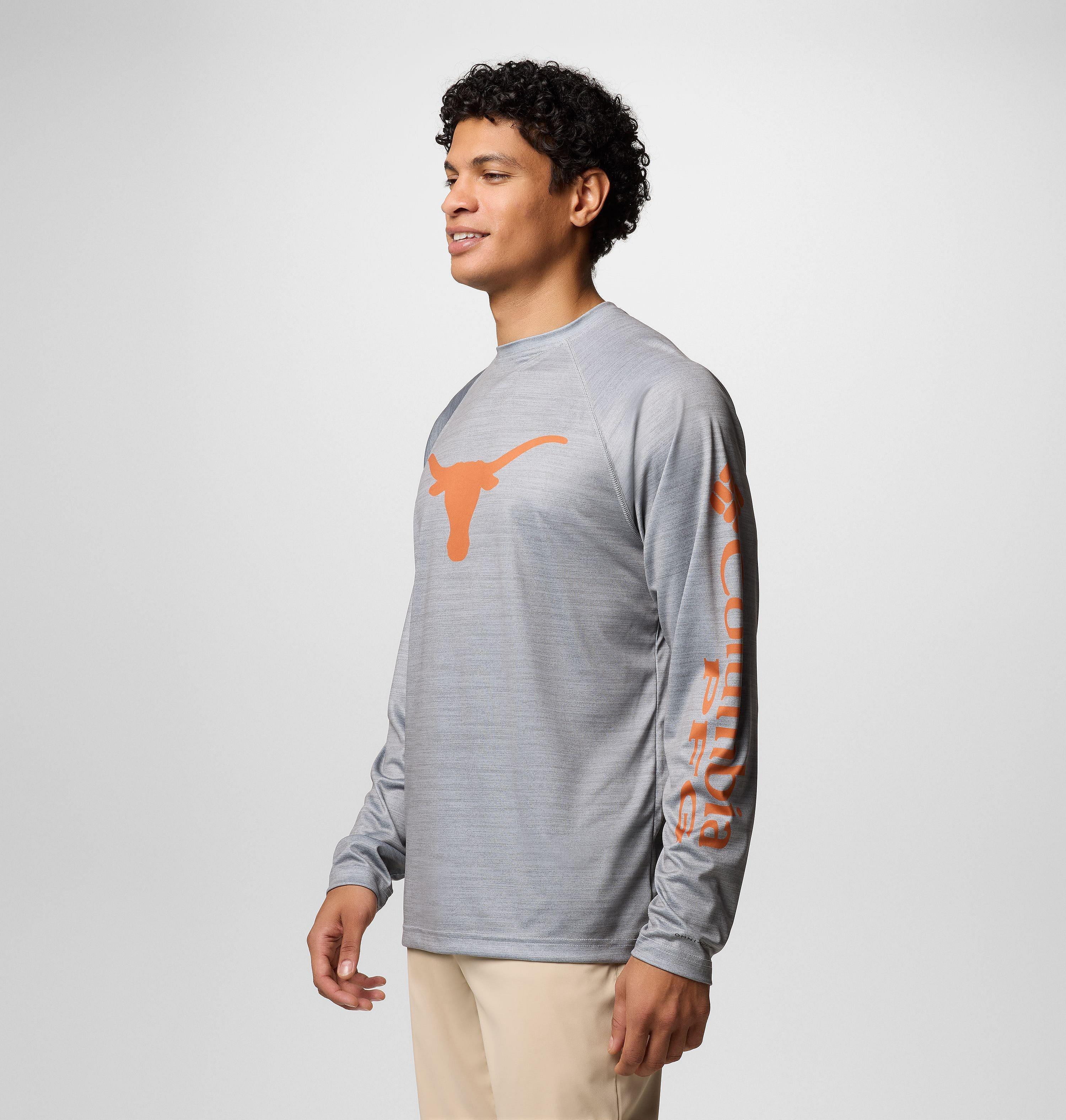 Men's Collegiate PFG Terminal Tackle™ Heather Long Sleeve Shirt | 025 | S 3