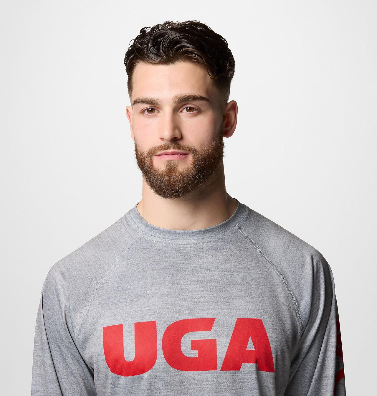 Men's Collegiate PFG Terminal Tackle™ Heather Long Sleeve Shirt | 026 | S 4