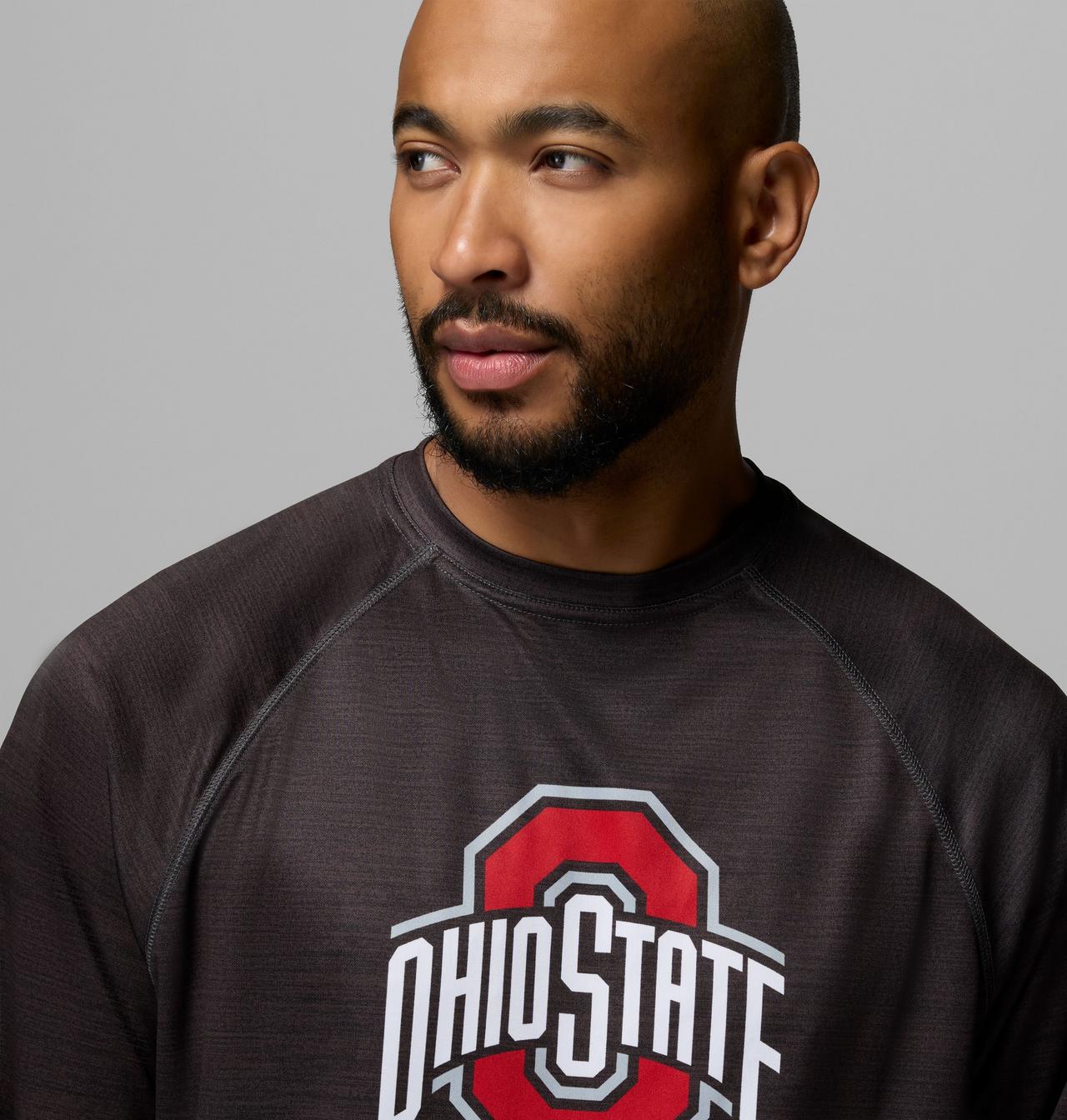 Men's Collegiate PFG Terminal Tackle Heather Long Sleeve Shirt - Ohio State 5