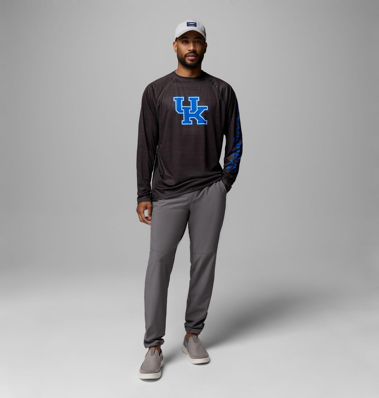 Men's Collegiate PFG Terminal Tackle™ Heather Long Sleeve Shirt - Kentucky 2