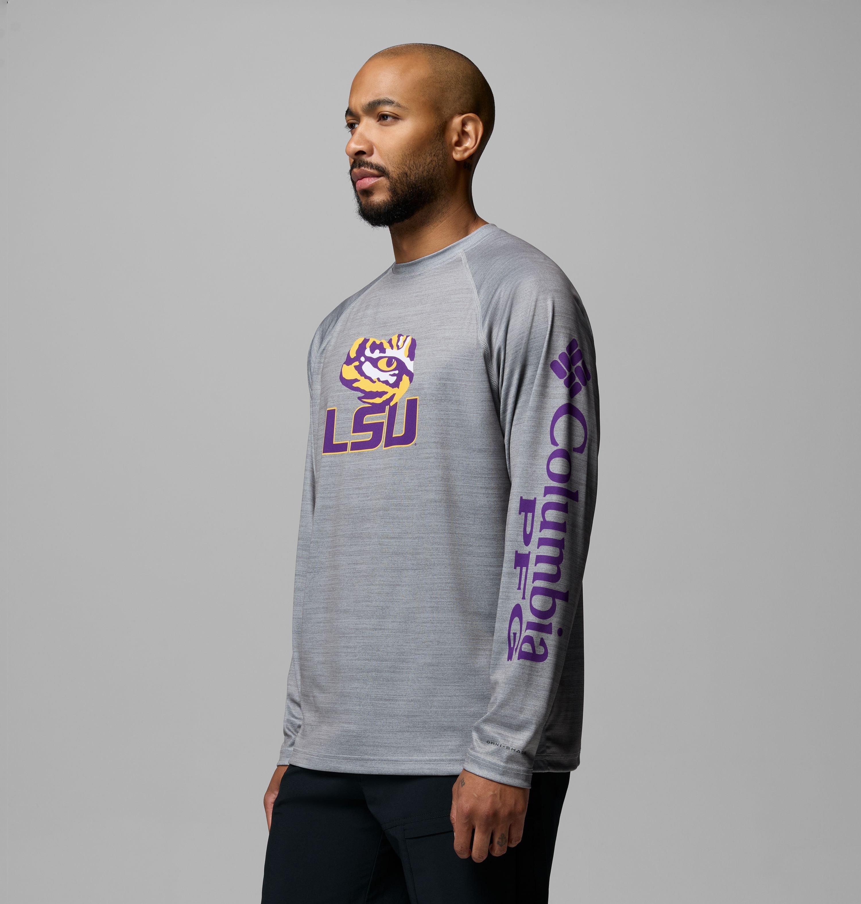 Men's Collegiate PFG Terminal Tackle™ Heather Long Sleeve Shirt | 043 | M 4